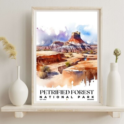Petrified Forest National Park Poster, Travel Art, Office Poster, Home Decor | S4 - image6